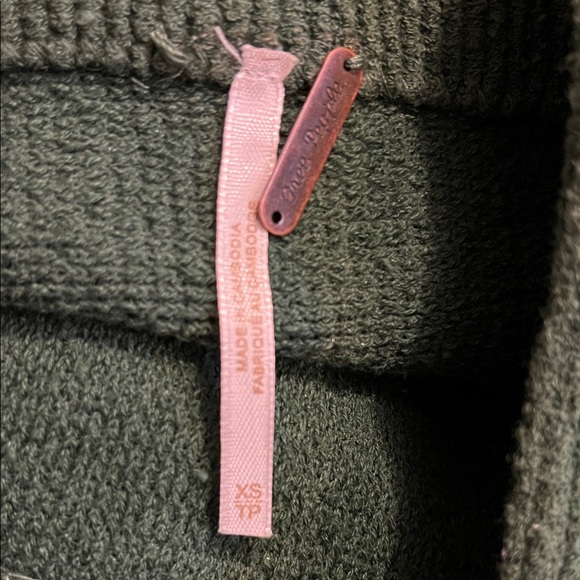 Free People Forest Green ottoman - Picture 2 of 4